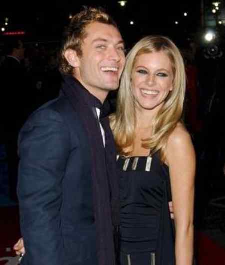 Sienna Miller with her ex-spouse